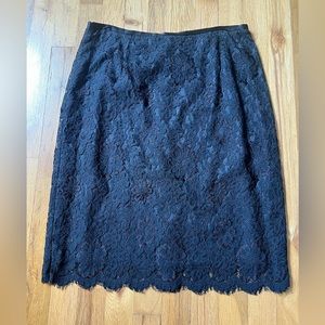 New with tag black lace skirt